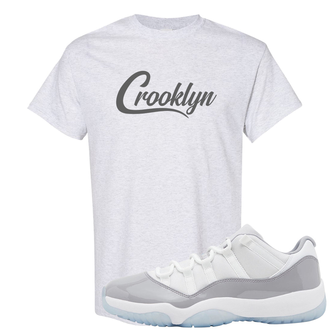 Cement Grey Low 11s T Shirt | Crooklyn, Ash