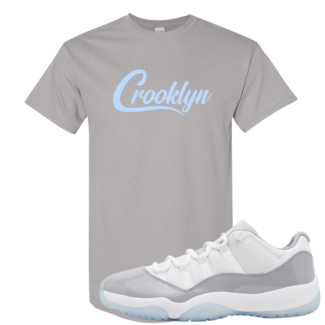 Cement Grey Low 11s T Shirt | Crooklyn, Gravel