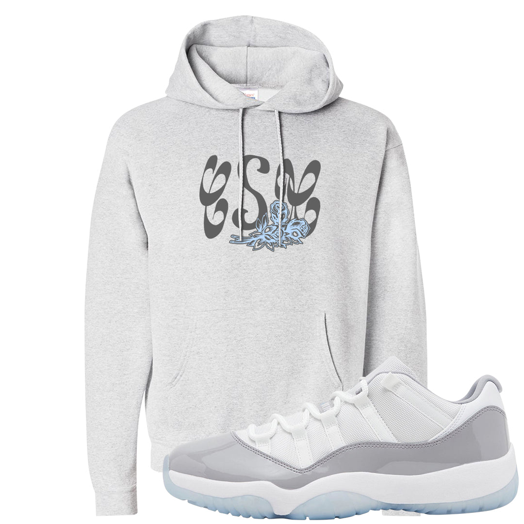Cement Grey Low 11s Hoodie | Certified Sneakerhead, Ash