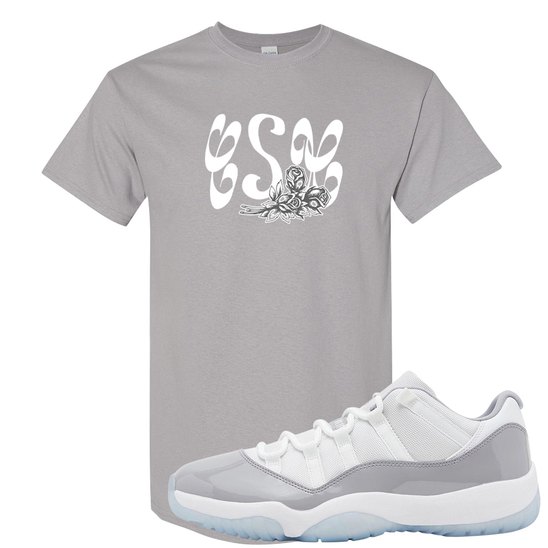 Cement Grey Low 11s T Shirt | Certified Sneakerhead, Gravel