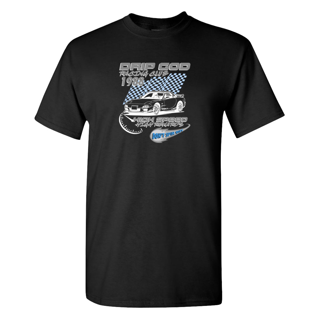 Cement Grey Low 11s T Shirt | Drip God Racing Club, Black