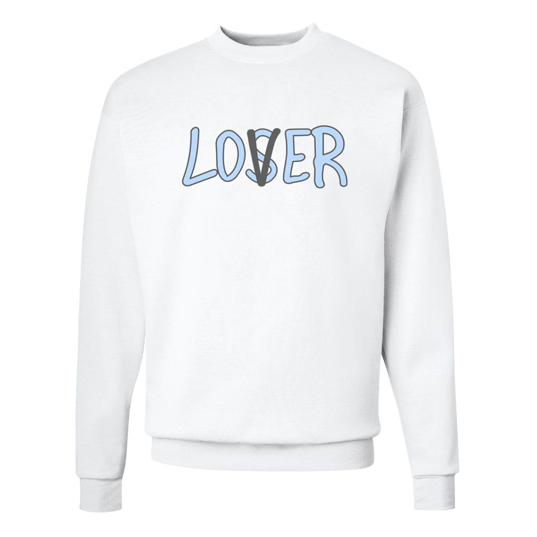 Cement Grey Low 11s Crewneck Sweatshirt | Lover, White