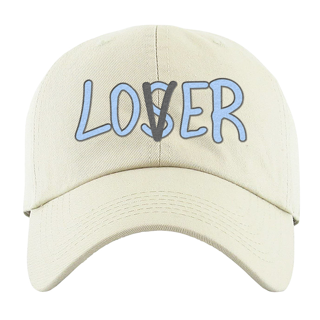 Cement Grey Low 11s Dad Hat | Lover, White