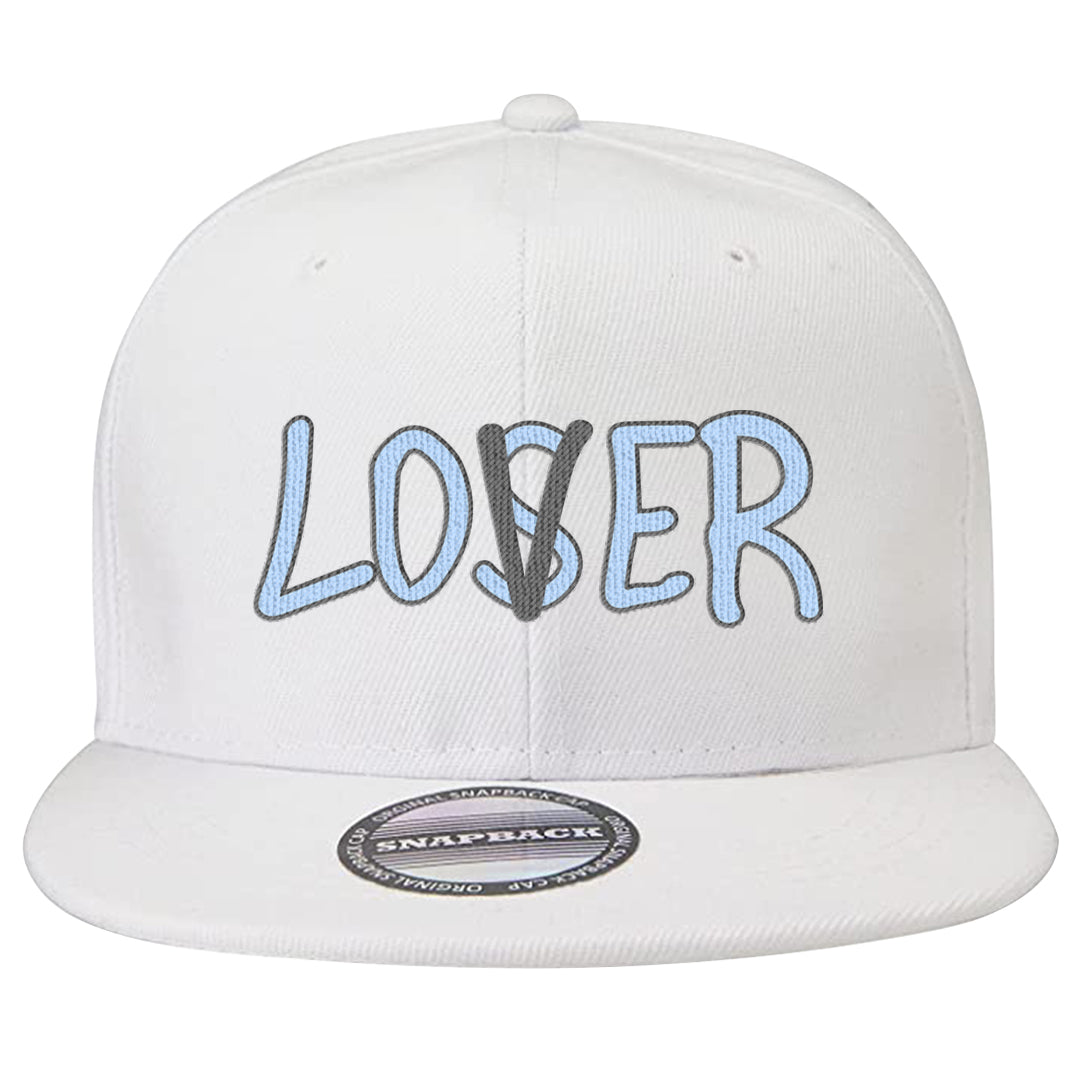 Cement Grey Low 11s Snapback Hat | Lover, White