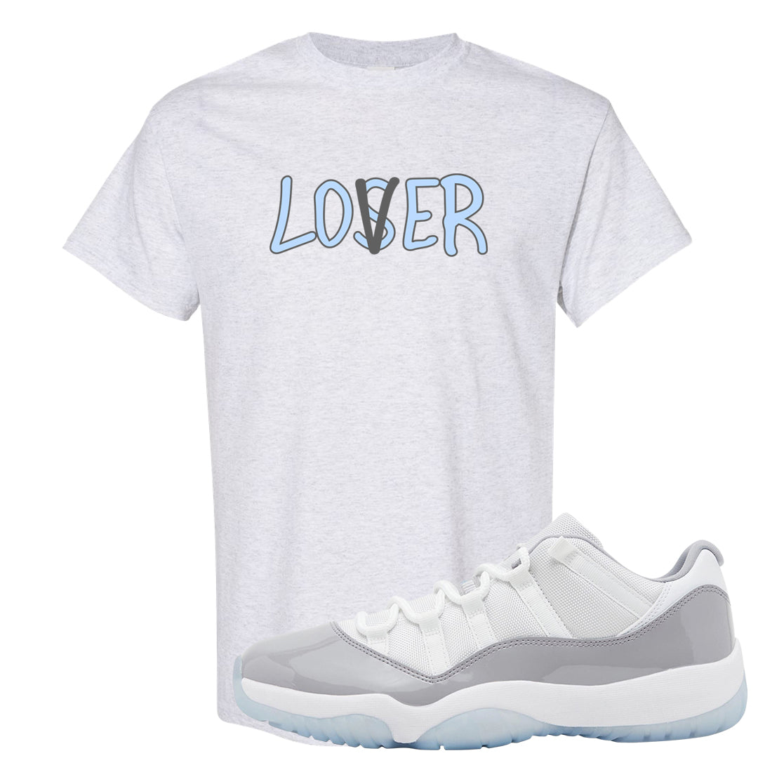 Cement Grey Low 11s T Shirt | Lover, Ash