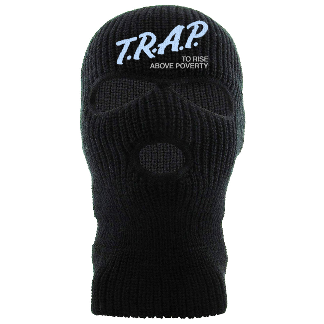 Cement Grey Low 11s Ski Mask | Trap To Rise Above Poverty, Black