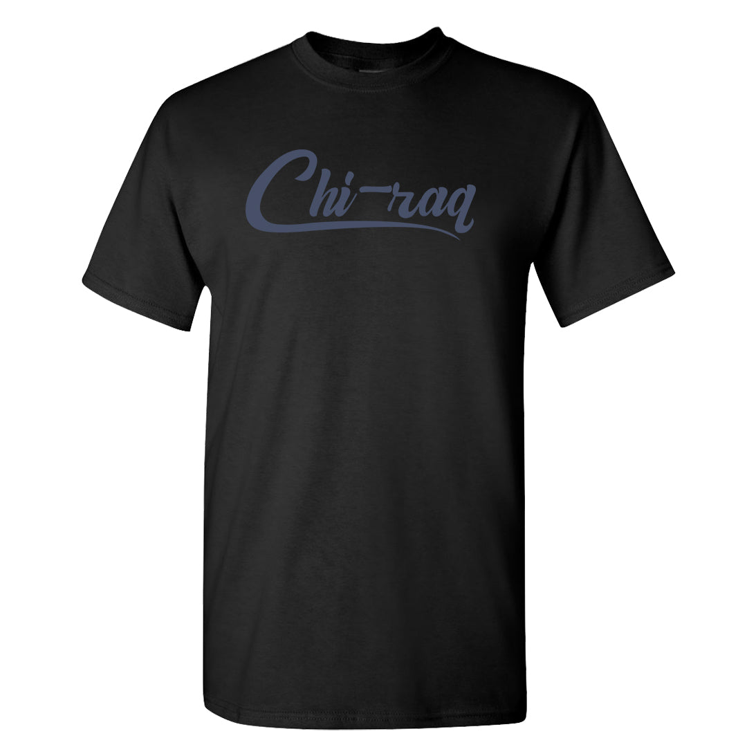 Midnight Navy Metallic Silver 11s T Shirt | Chiraq, Black