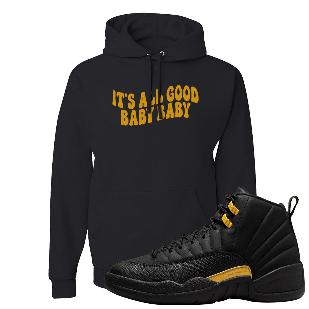 Black Gold Taxi 12s Hoodie | All Good Baby, Black