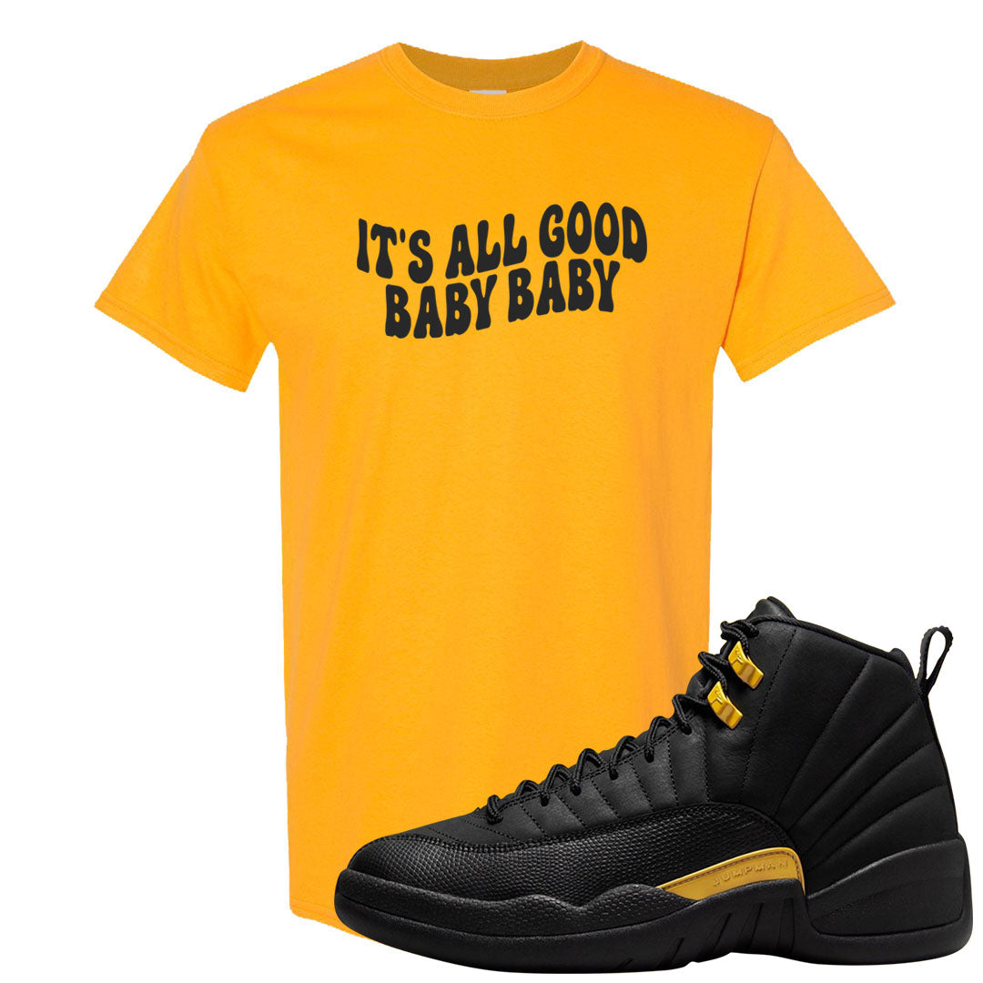 Black Gold Taxi 12s T Shirt | All Good Baby, Gold