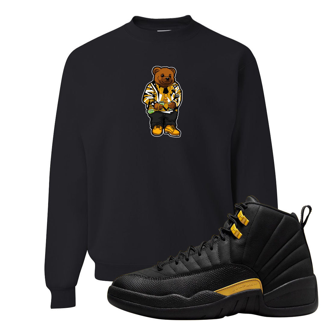 Black Gold Taxi 12s Crewneck Sweatshirt | Sweater Bear, Black