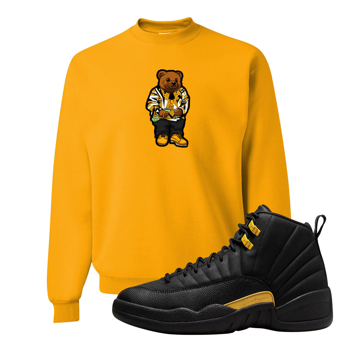 Black Gold Taxi 12s Crewneck Sweatshirt | Sweater Bear, Gold