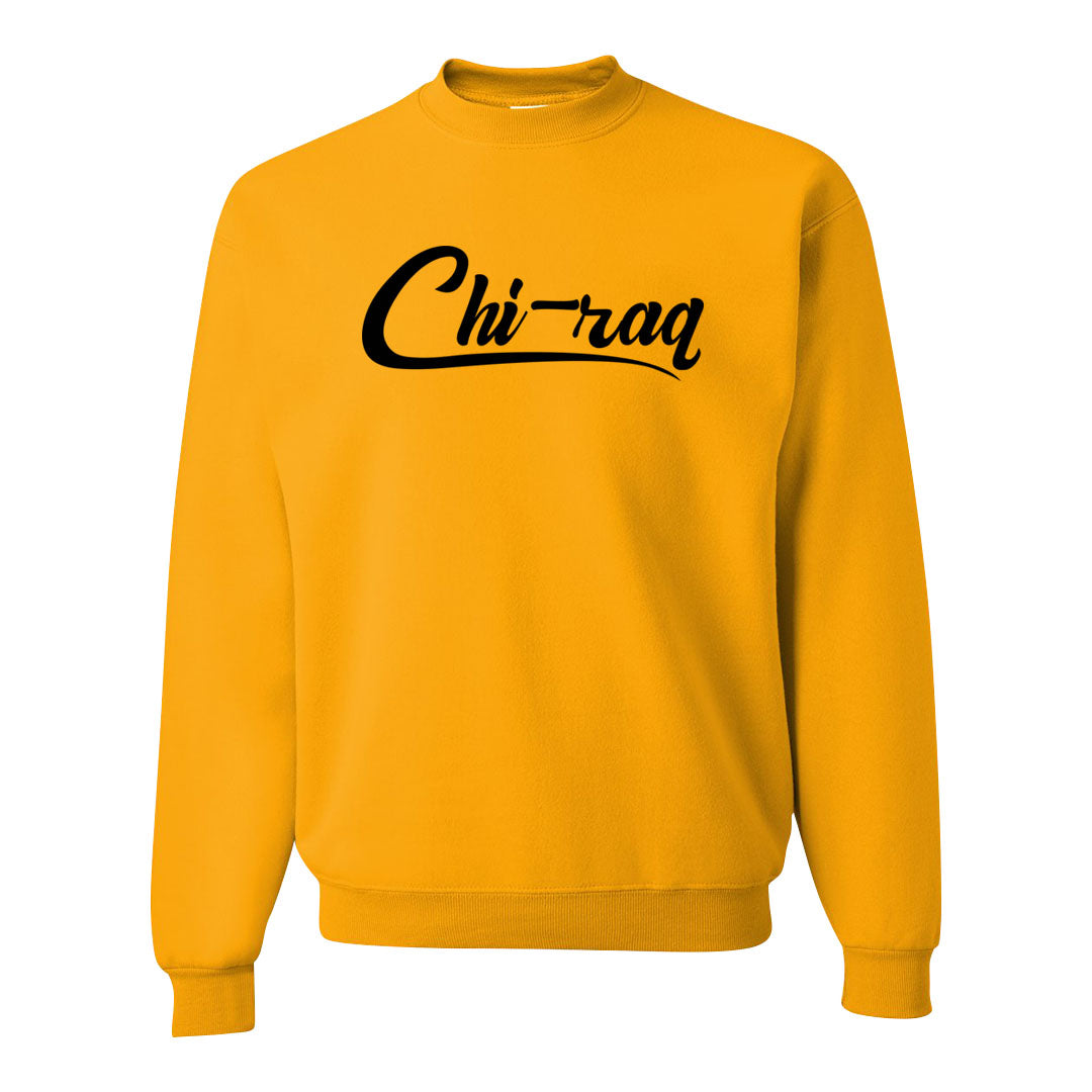 Black Gold Taxi 12s Crewneck Sweatshirt | Chiraq, Gold