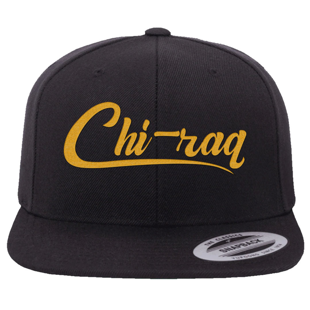 Black Gold Taxi 12s Snapback Hat | Chiraq, Black