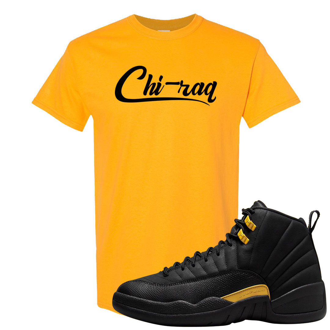 Black Gold Taxi 12s T Shirt | Chiraq, Gold
