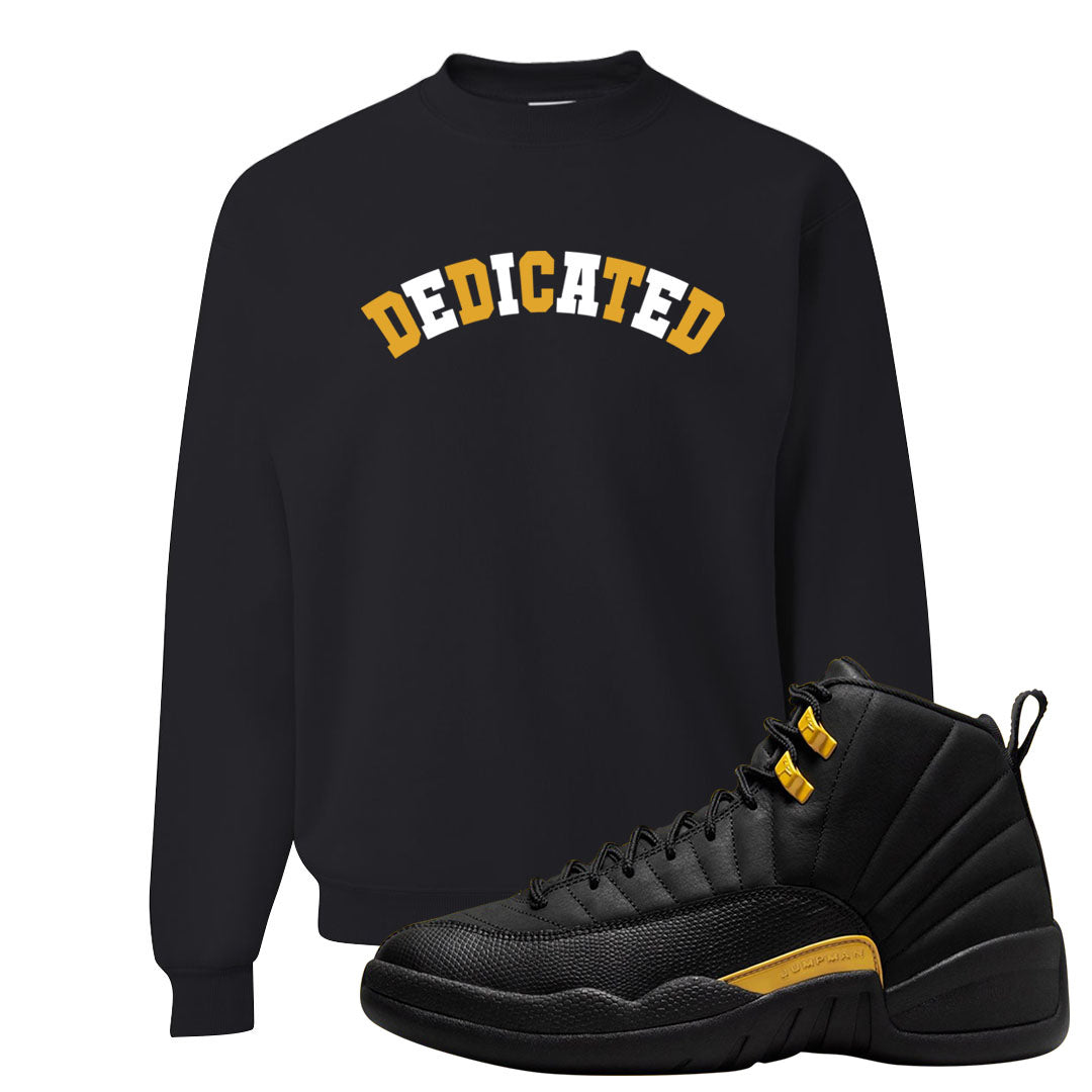 Black Gold Taxi 12s Crewneck Sweatshirt | Dedicated, Black