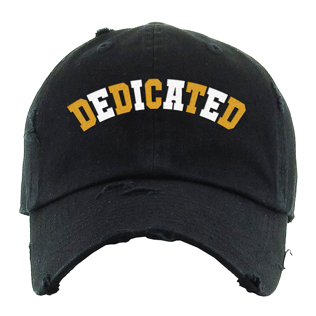 Black Gold Taxi 12s Distressed Dad Hat | Dedicated, Black