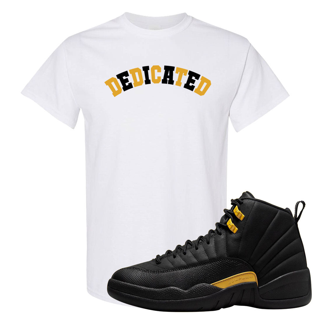 Black Gold Taxi 12s T Shirt | Dedicated, White