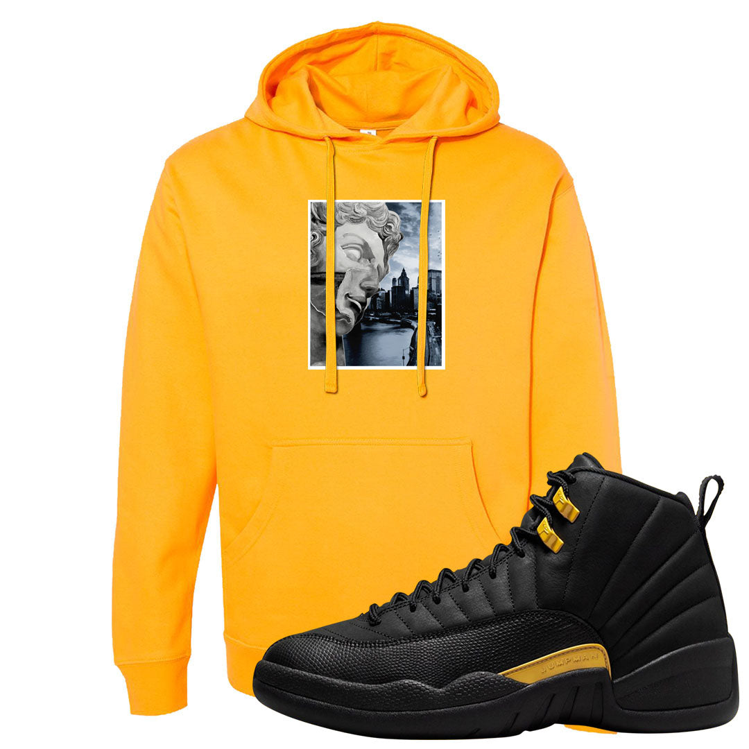 Black Gold Taxi 12s Hoodie | Miguel, Gold