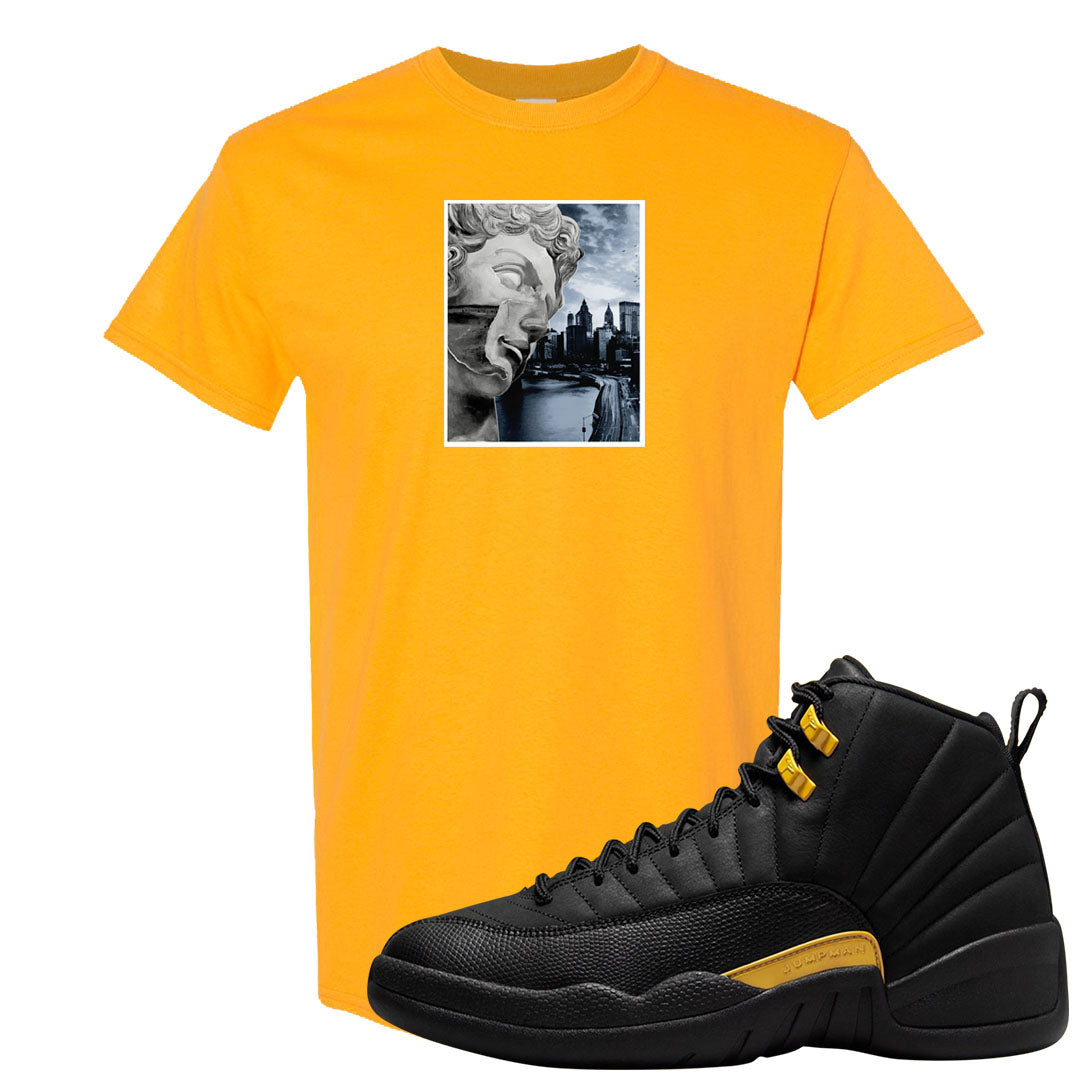 Black Gold Taxi 12s T Shirt | Miguel, Gold