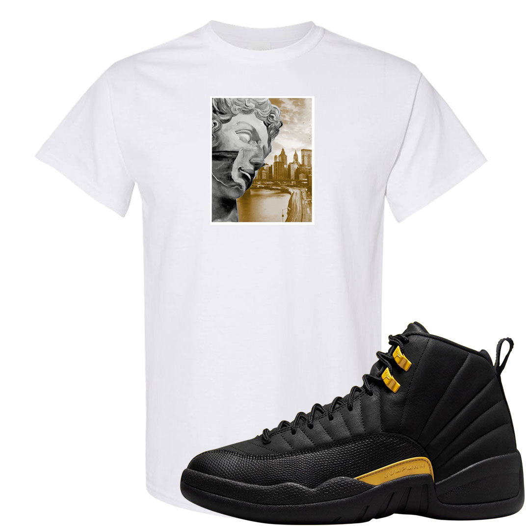 Black Gold Taxi 12s T Shirt | Miguel, White
