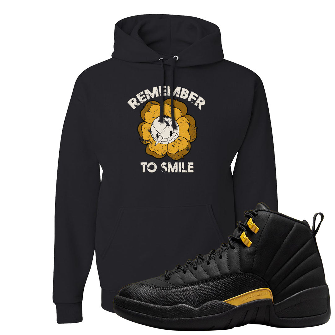 Black Gold Taxi 12s Hoodie | Remember To Smile, Black
