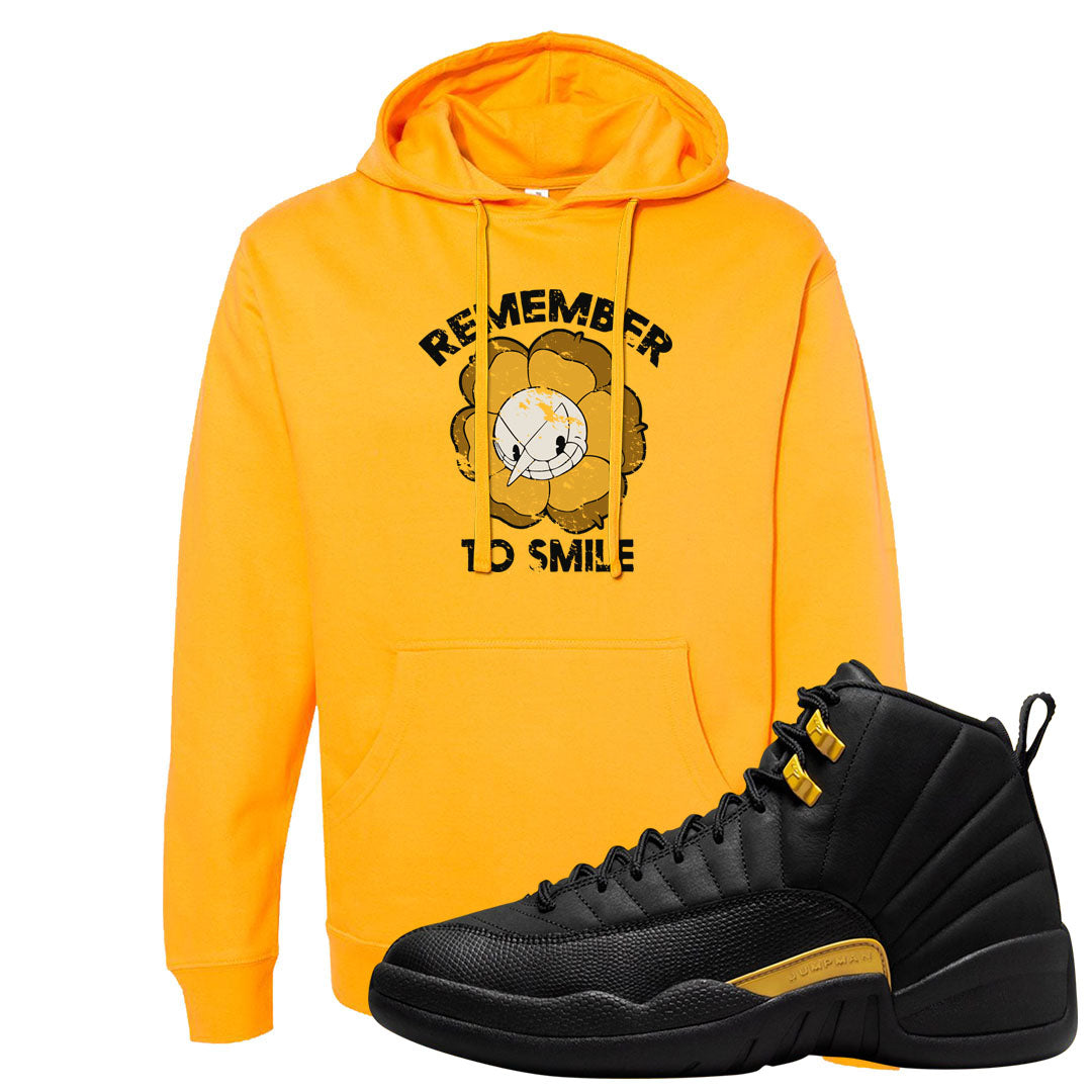 Black Gold Taxi 12s Hoodie | Remember To Smile, Gold