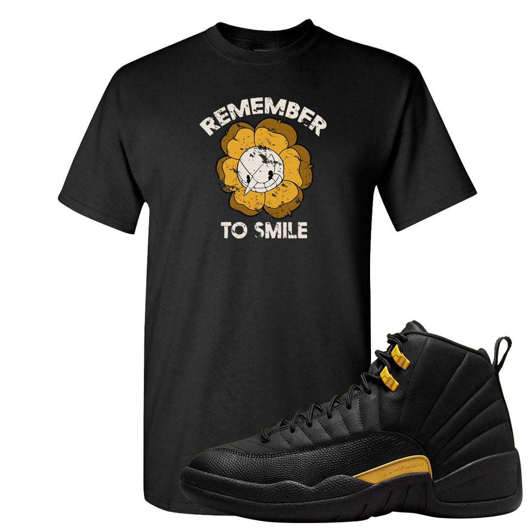 Black Gold Taxi 12s T Shirt | Remember To Smile, Black