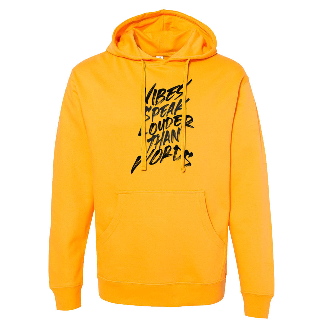 Black Gold Taxi 12s Hoodie | Vibes Speak Louder Than Words, Gold
