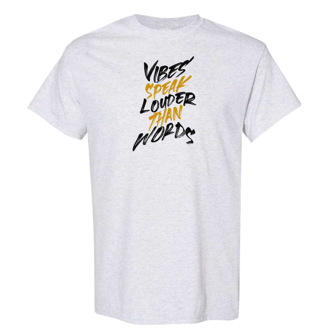 Black Gold Taxi 12s T Shirt | Vibes Speak Louder Than Words, Ash