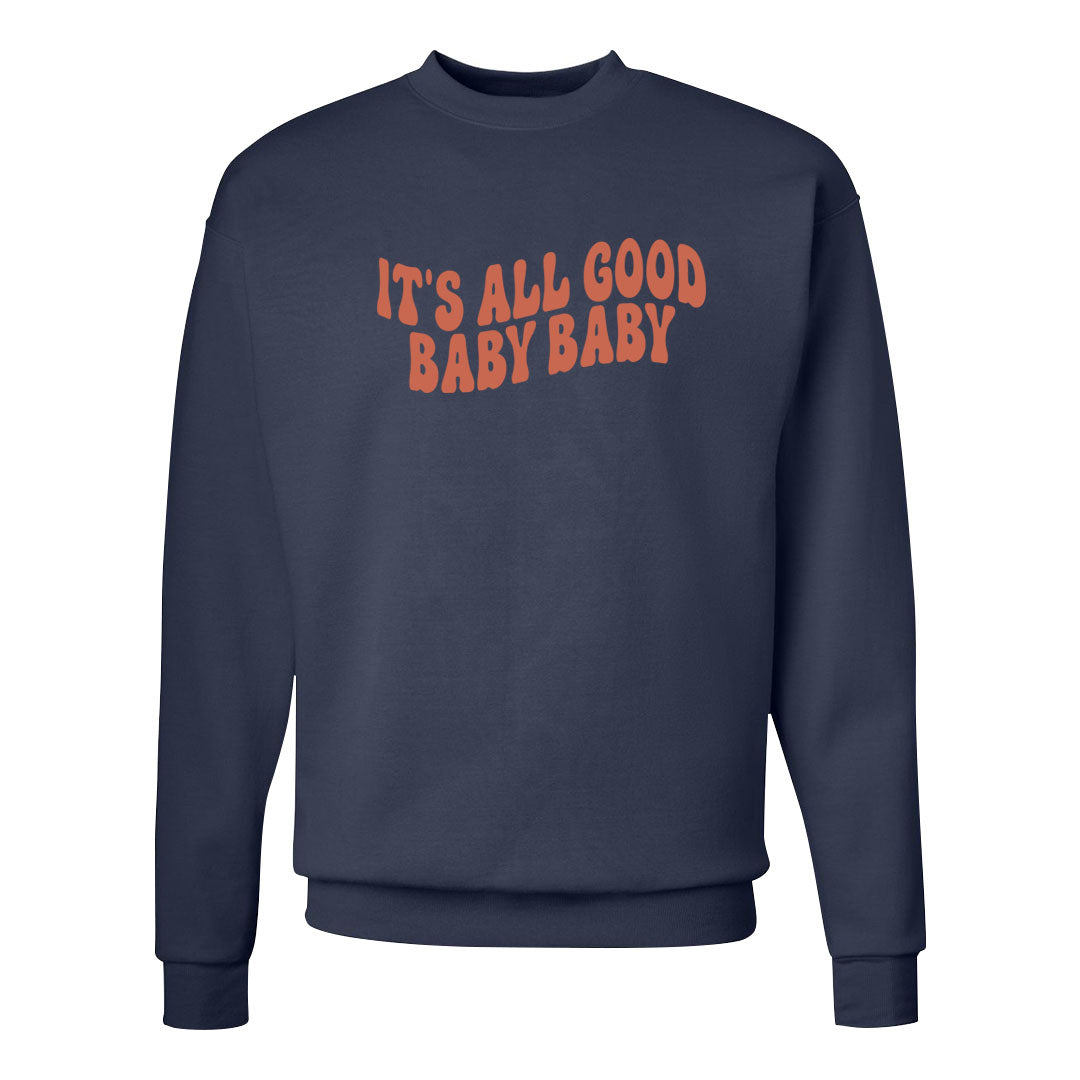 Midnight Navy Golf 12s Crewneck Sweatshirt | All Good Baby, Navy