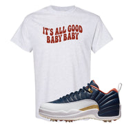 Midnight Navy Golf 12s T Shirt | All Good Baby, Ash