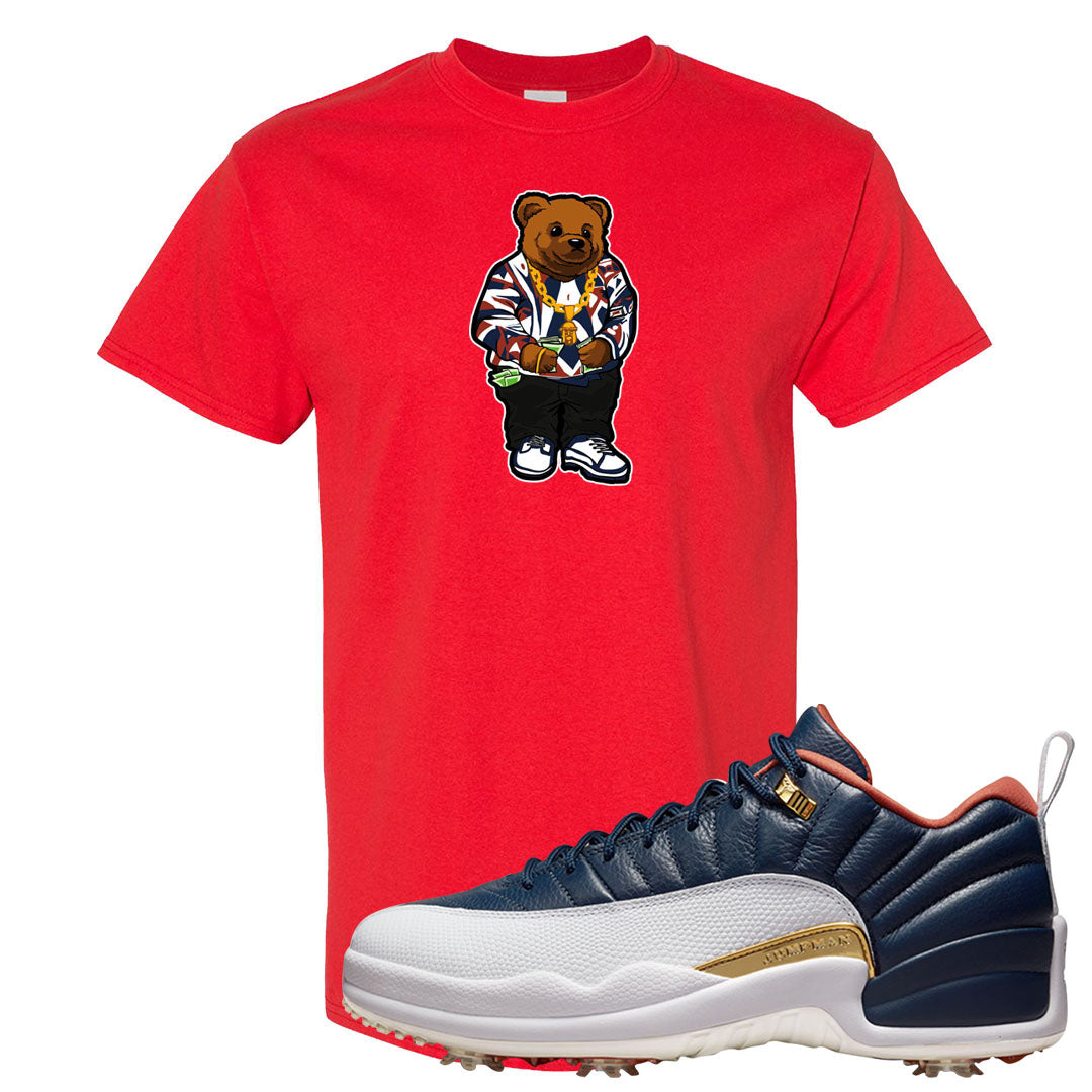 Midnight Navy Golf 12s T Shirt | Sweater Bear, Red