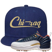 Midnight Navy Golf 12s Snapback Hat | Chiraq, Navy