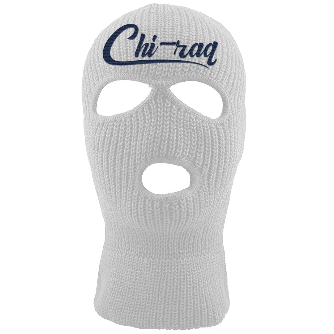 Midnight Navy Golf 12s Ski Mask | Chiraq, White