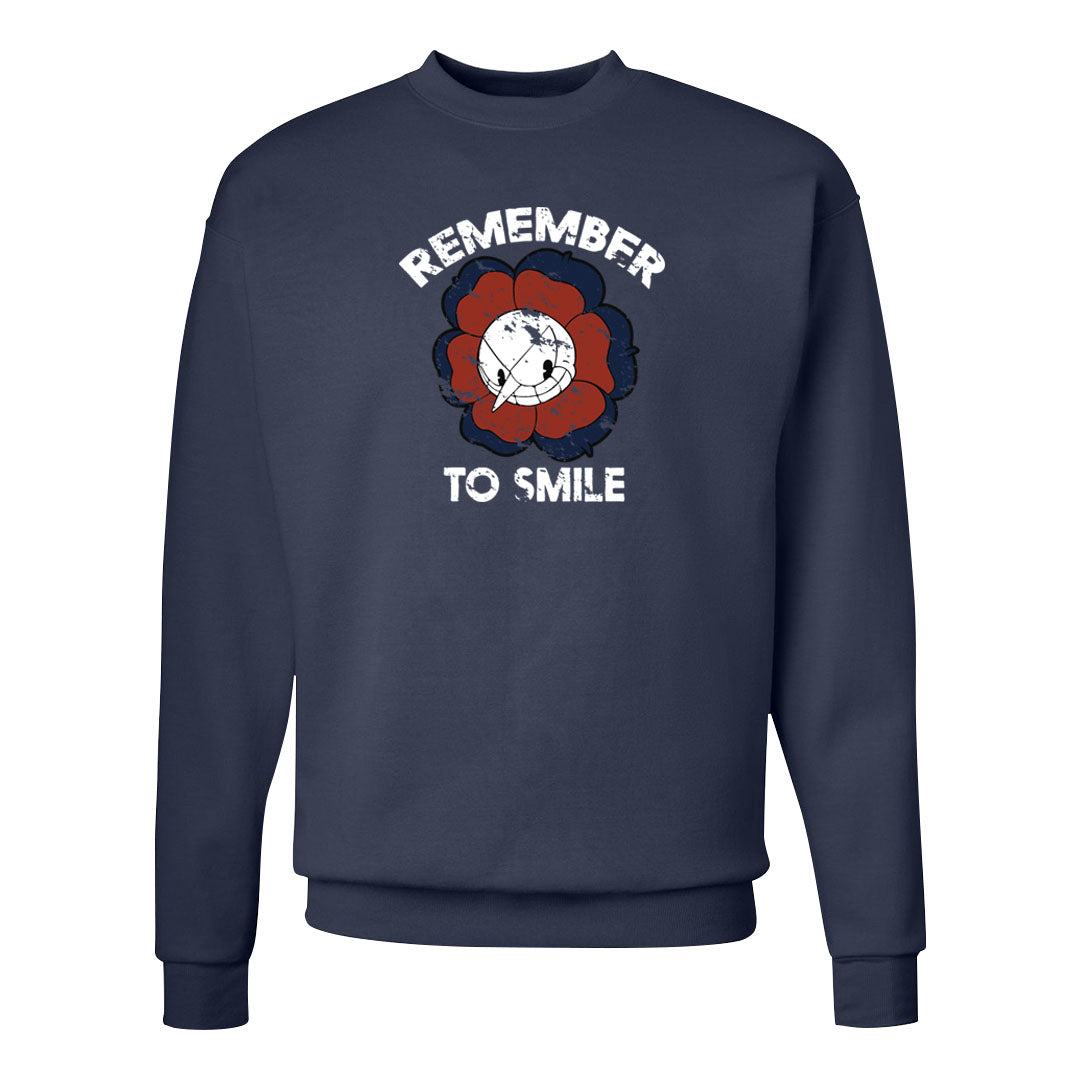 Midnight Navy Golf 12s Crewneck Sweatshirt | Remember To Smile, Navy