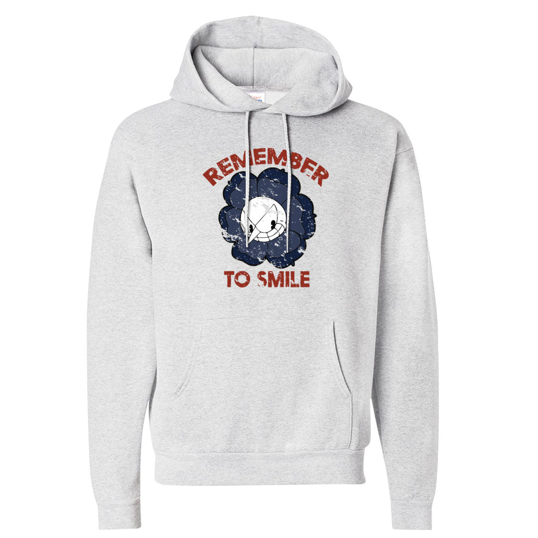 Midnight Navy Golf 12s Hoodie | Remember To Smile, Ash