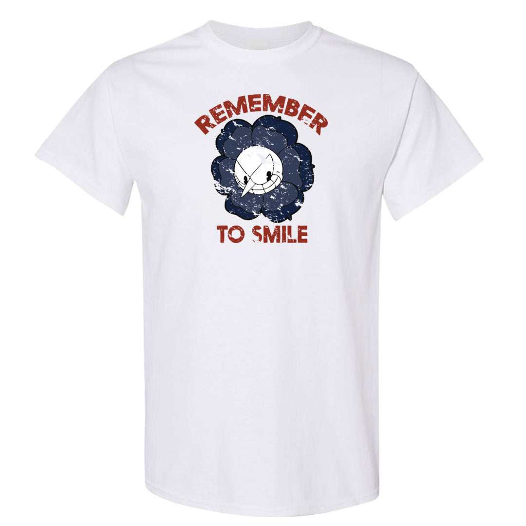Midnight Navy Golf 12s T Shirt | Remember To Smile, White