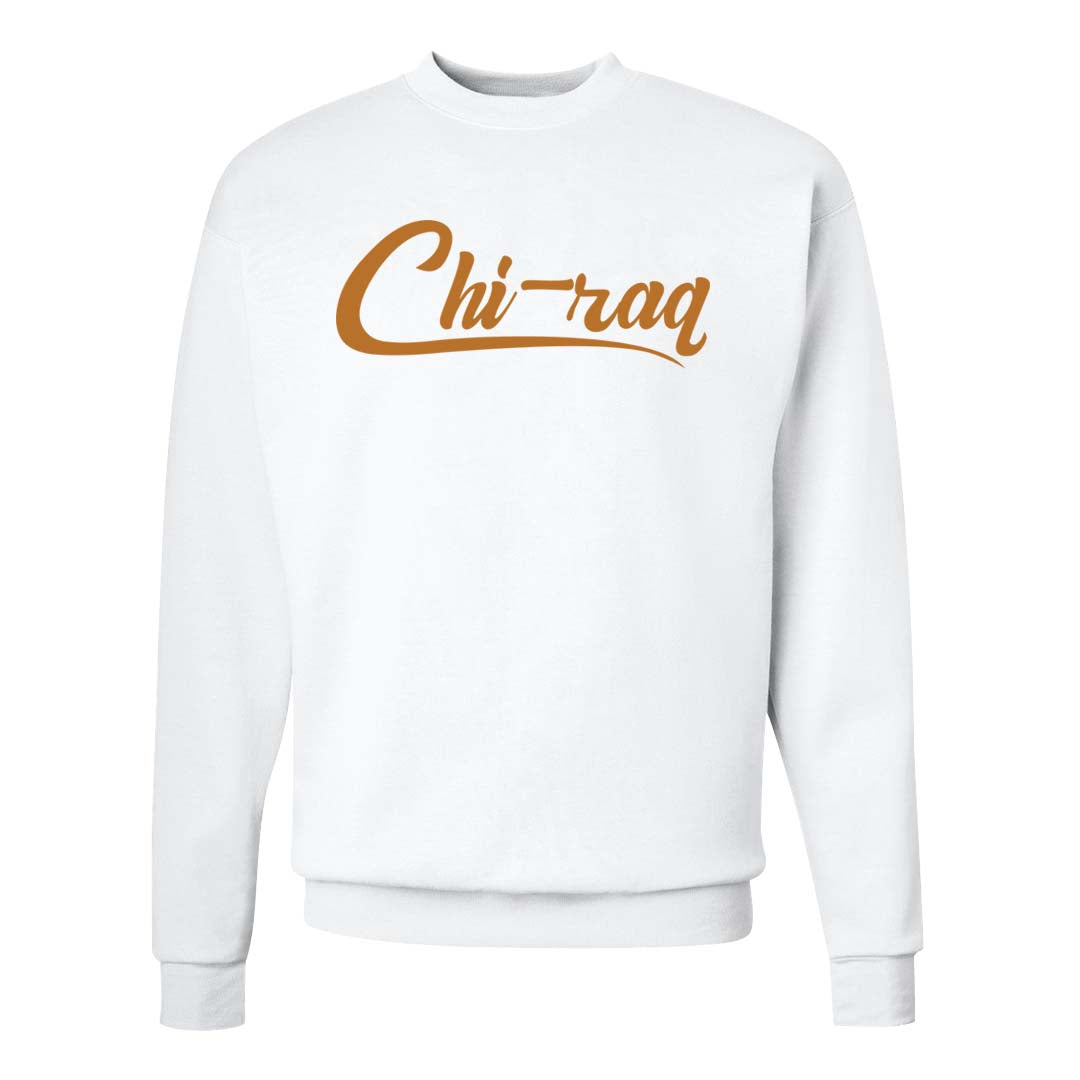 White Black Taxi 12s Crewneck Sweatshirt | Chiraq, White