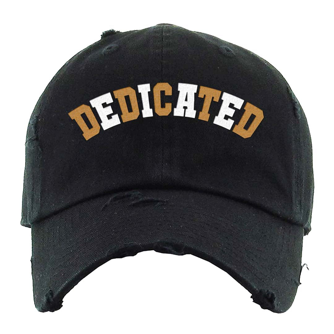 White Black Taxi 12s Distressed Dad Hat | Dedicated, Black