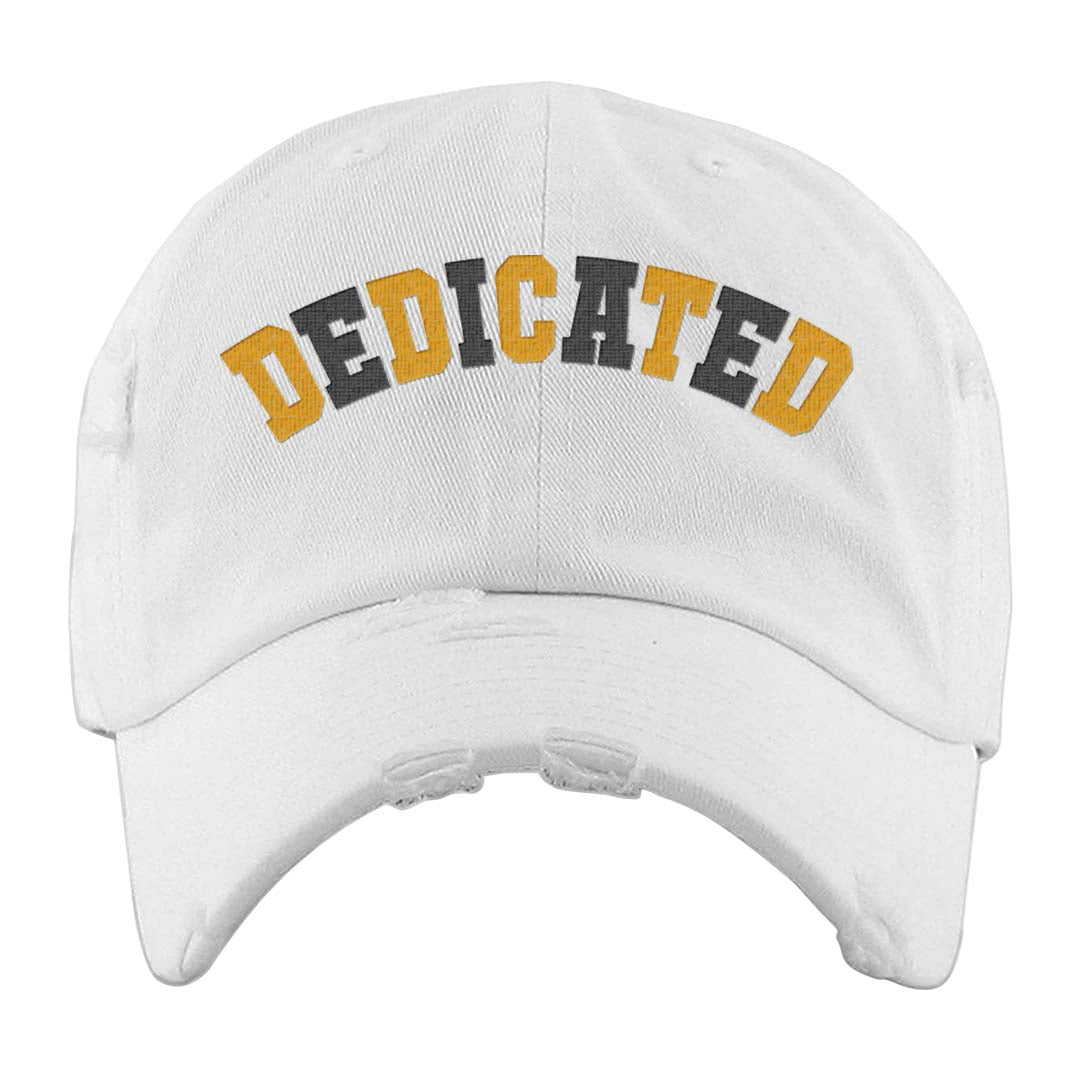 White Black Taxi 12s Distressed Dad Hat | Dedicated, White