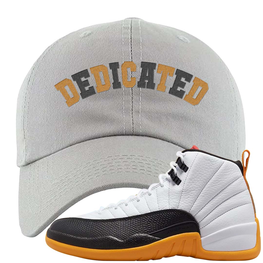 White Black Taxi 12s Dad Hat | Dedicated, Light Gray
