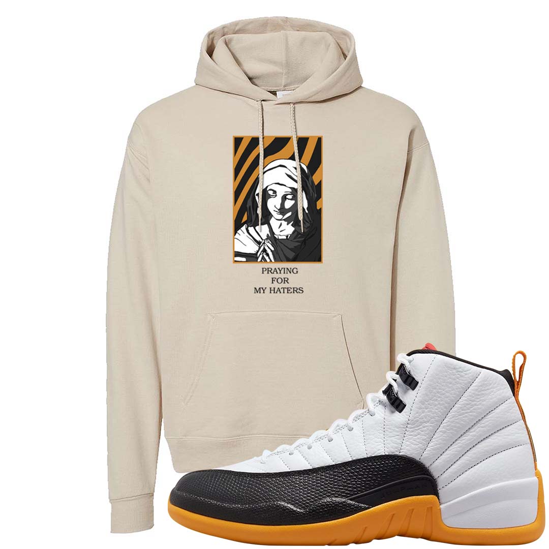 White Black Taxi 12s Hoodie | God Told Me, Sand