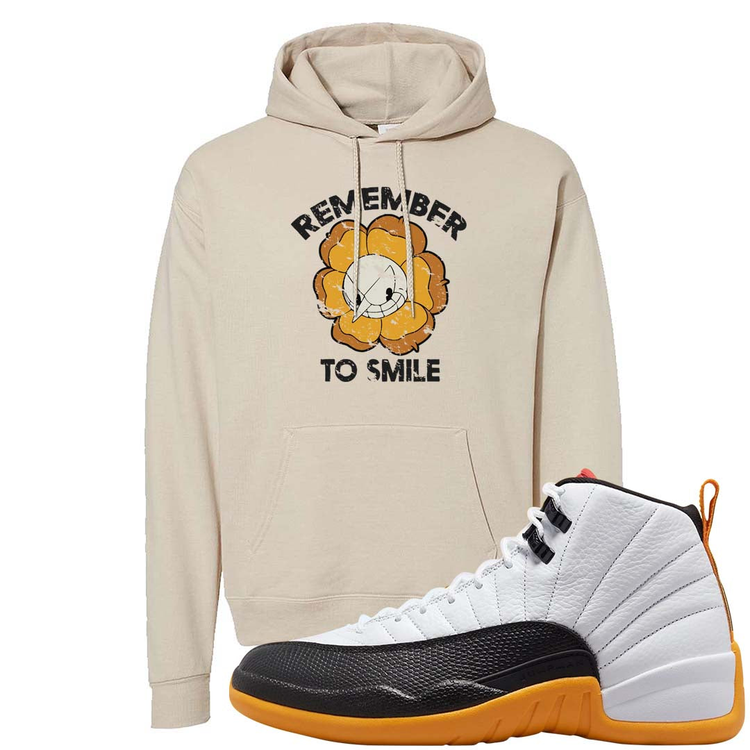 White Black Taxi 12s Hoodie | Remember To Smile, Sand