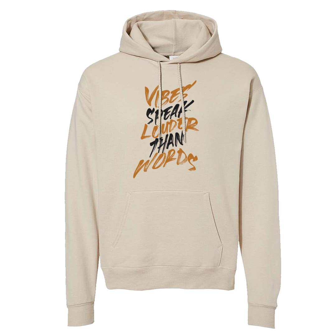 White Black Taxi 12s Hoodie | Vibes Speak Louder Than Words, Sand
