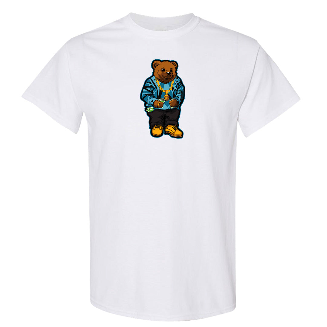 Black University Blue 13s T Shirt | Sweater Bear, White