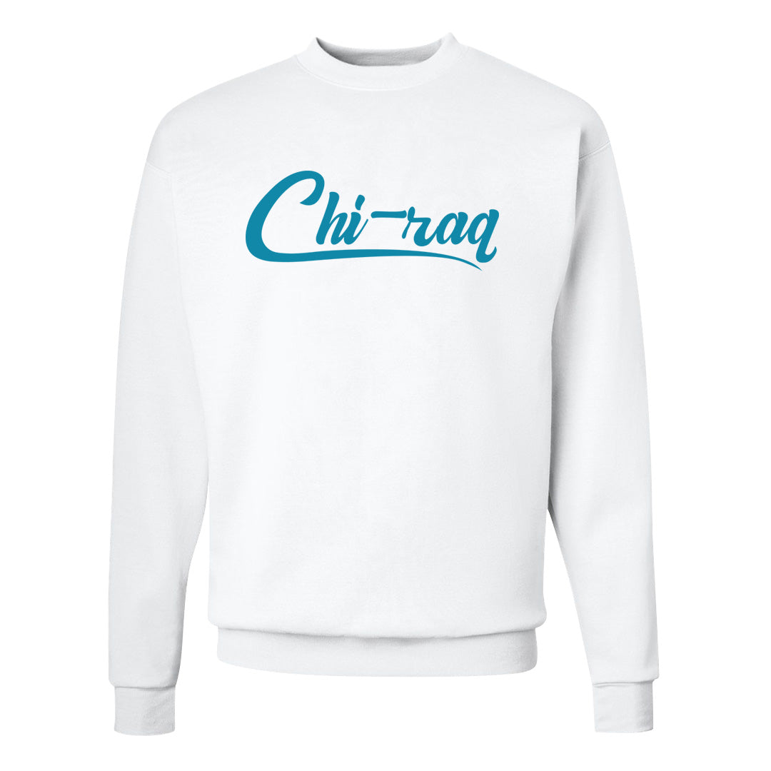 Black University Blue 13s Crewneck Sweatshirt | Chiraq, White
