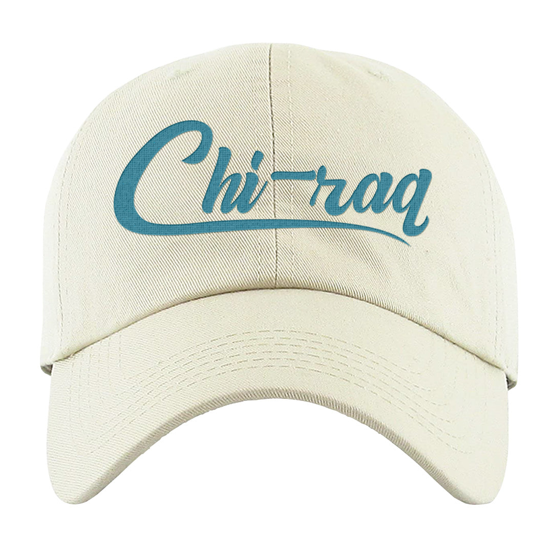 Black University Blue 13s Dad Hat | Chiraq, White