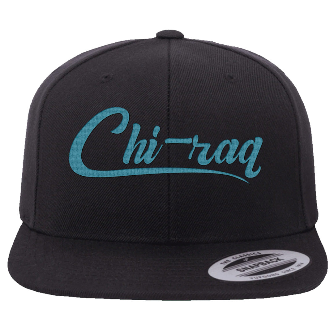 Black University Blue 13s Snapback Hat | Chiraq, Black