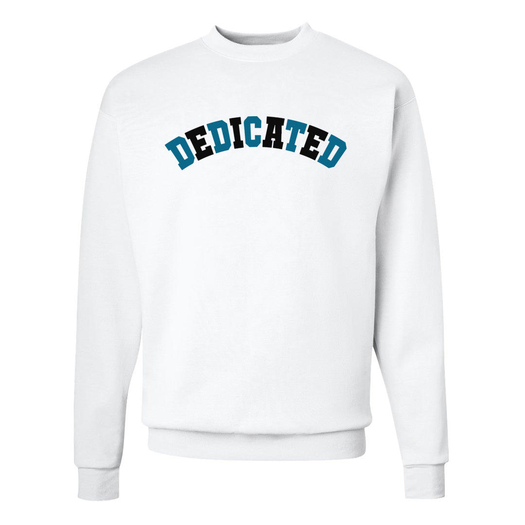 Black University Blue 13s Crewneck Sweatshirt | Dedicated, White