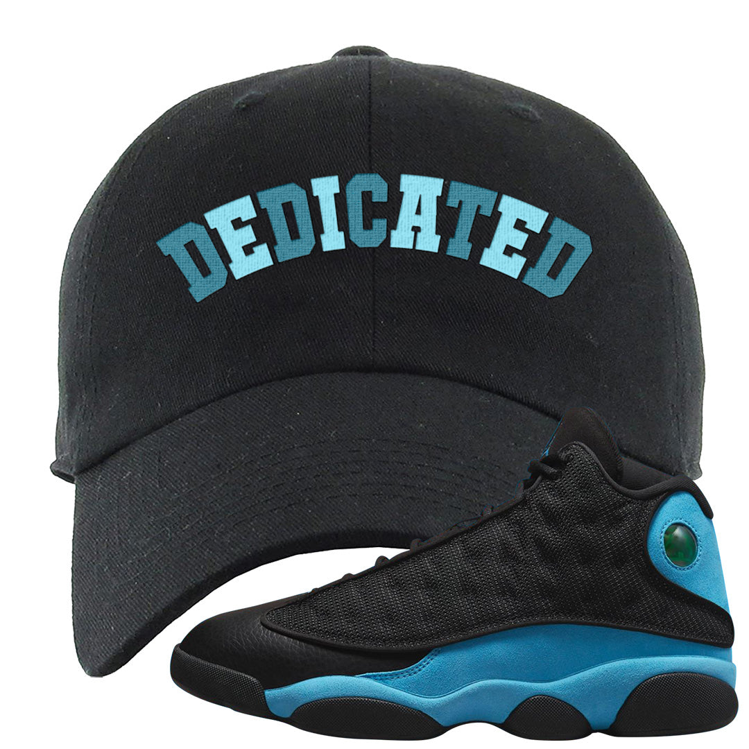 Black University Blue 13s Dad Hat | Dedicated, Black